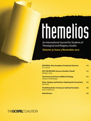 cover image of Themelios, Volume 37, Issue 3